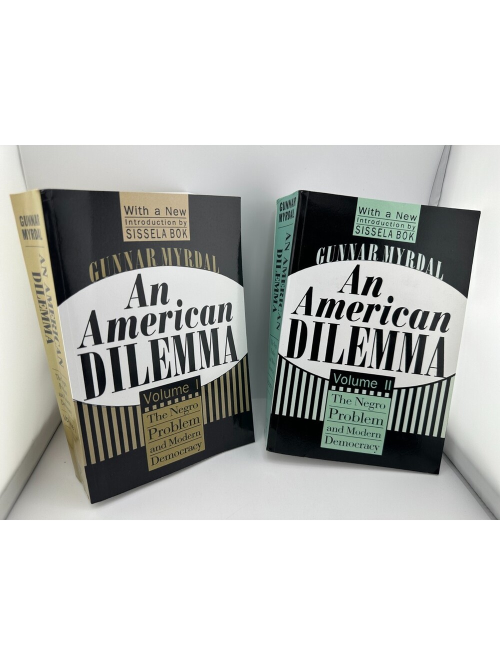 An American Dilemma Vol 1 & 2 Gunnar Myrdal 2017 Routledge PB Set